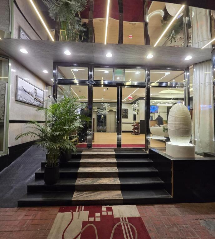 Entrance of Golden California Hotel in Deira, Dubai